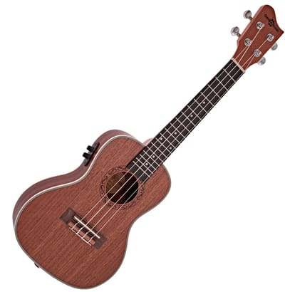 Sapele Elektro-akoestische Concert Ukulele van Gear4music