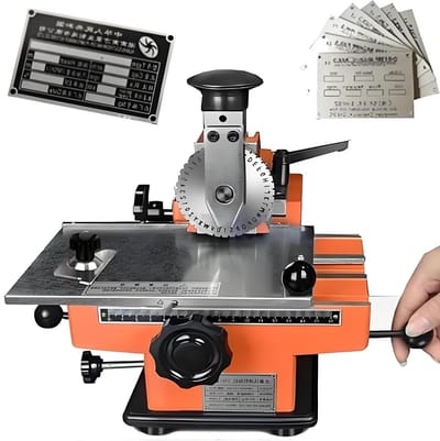 Metaal Marker Machine - Naamplaat Printer - Etiketten Graveren - Semi-automatisch Ontwerp - 5mm Tekenhoogte - Zilver