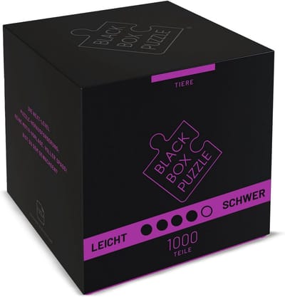Black Box Puzzel - Raadselpuzzel Uitdagende Legpuzzel - Ontspanning en Concentratie - Zonder Sjabloon - 1000 Stukjes - Dierenmotief