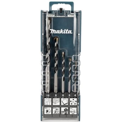 Makita E-14255 Carbide Multifunctionele boorset 5-delig 4 mm, 5 mm, 6 mm, 8 mm, 10 mm Snelspanboorhouder 1 set(s)