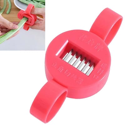Sharp Green Bean Slicer Roestvrijstalen messnijder Multifunctionele handige bonenrasp Groentenrasp Keuken Mini-gereedschap