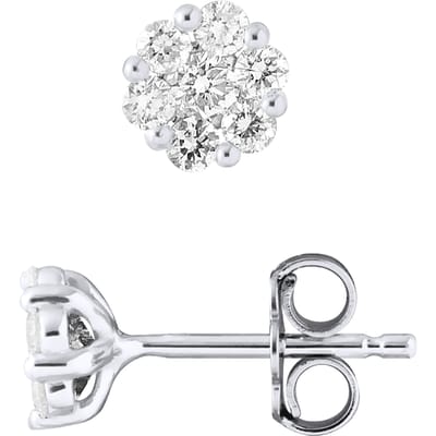 Stud Earrings Diamond 0,70 Cts - White Gold
