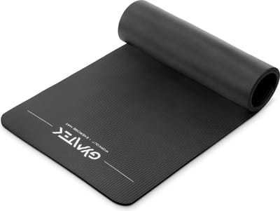 Gymtek® Yogamat 1cm - 180x61cm - Trainingsmat voor Pilates, Yoga & Fitness - Antislip Yoga Mat