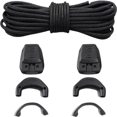 Ronde Tennisschoenveters Zonder veters Volwassenen Kinderen Geen strik Schoenveters Kwaliteit Hardloopschoenen Schoenveters Zwart Wit Schoenen Accessoires 120cm black
