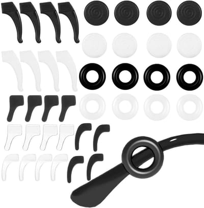 Siliconen Brilpads - Antislip Houders - Comfortabel Dragen - Zachte Pasvorm - 20 Paar - Transparant