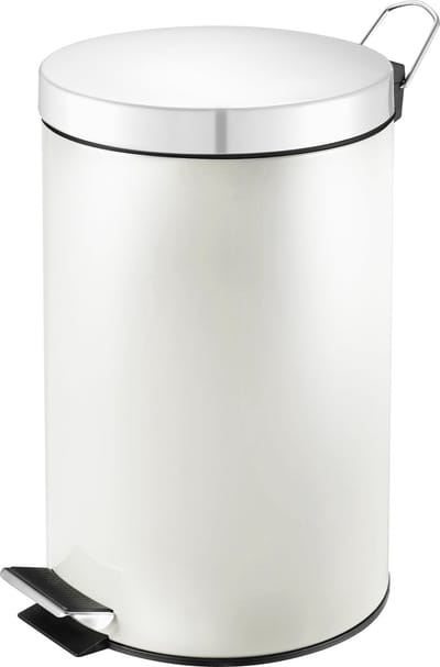 V-Part - Pedaalemmer 3 liter - Steel - wit - Prullenbak