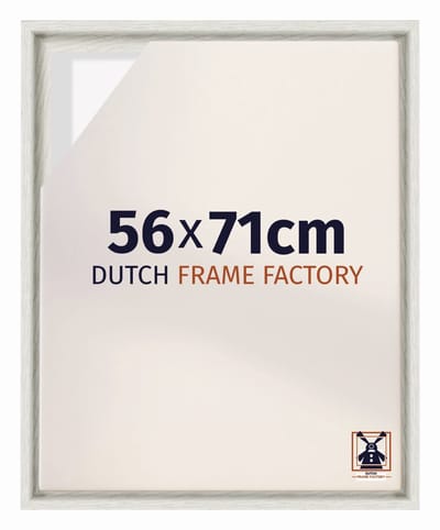 Baklijst 56x71 cm - White Wash - Geschikt voor Canvasdoek - MDF Baklijst Lausanne