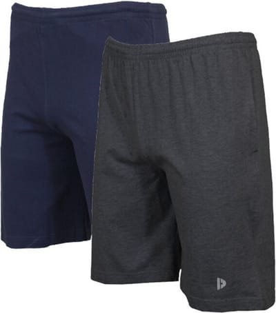2-Pack Donnay - Ess. joggingshort (Roy) - Sportshort - Charcoal-marl/Navy (1397) - maat M
