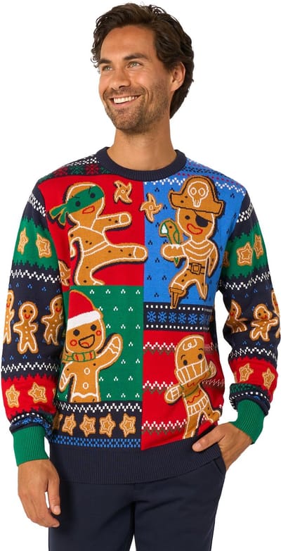OppoSuits Gingerbread Sweater - Foute Kersttrui - Wollen Trui - Maat XXL