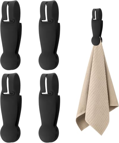 Dailygoods- Handdoekhouder Magnetisch - Handdoekclips - Silicone - Antislip - Lichtgewicht - Waterdicht - 4 Stuks