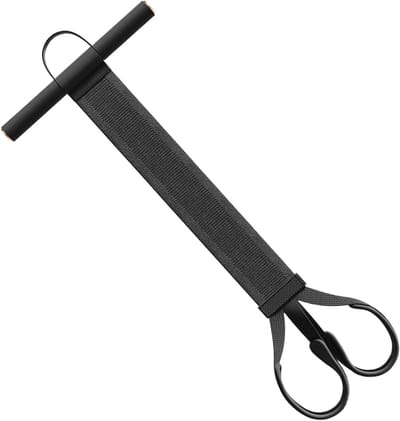 Pedaaltrekker Trainingsapparatuur - Elastische Stretch Trainer - Buikspier Training - Ergonomische Handgrepen - 120 lbs Weerstand - Zwart