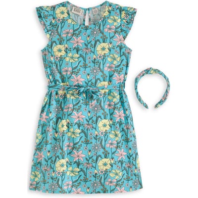Scotch & Soda S&s Big Girls 2pc Dress & Headband Set Bleached Aqua Taglia: S | Vestiti Outlet | kids | Ciano
