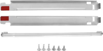 Stapelkit Wasmachine Droger - Wasstapelbeugelset - Ruimte Besparen - Roestvrij Staal - 27 Inch Apparaten - Zilverkleurig
