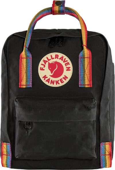 Fjallraven Kanken Rainbow Mini Rugzak 7 liter - Black-Rainbow Pattern