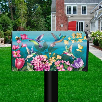 Decoratieve Magnetische Postbushoes met Kolibries en Lente Thema Gedenkloos