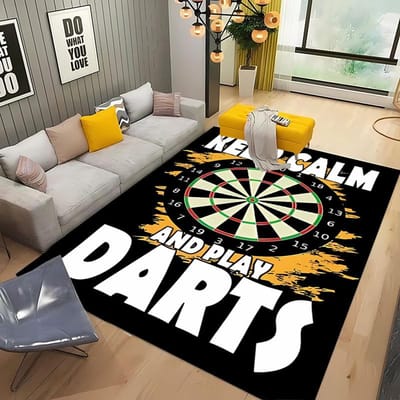Dart Doel Tapijt voor Woonkamer Slaapkamer Hal Lange Strook Alfombra Antislip Zacht Gebiedskleed Sofa Deurmat Huisdecoratie Tapete HD 40x60cm (16x24in)
