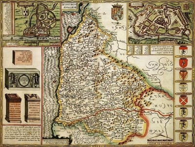 Historische Kaart Puzzel - Stad Plattegrond Puzzel - Ontspanning en Educatie - Gedetailleerde Historische Kaart - 66 x 50 cm