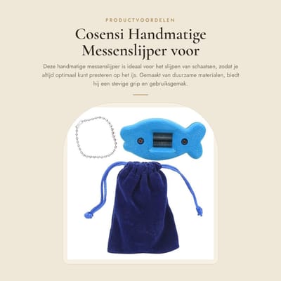 Dailygoods- Schaatsen Slijper Handmatig - Draagbare Tas - Antislip - Duurzaam - Gekwalificeerd Kunststof - Fijne Slijpsteen - Schaatsenslijper