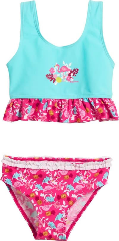Playshoes UV bikini Kinderen Flamingo - Aquablauw/Roze - Maat 98/104
