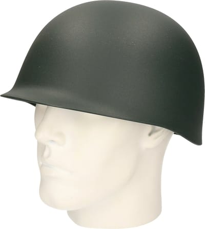 Fiestas Guirca Carnaval Verkleed Soldaat/militair/leger helm - groen - verkleedkleding spullen