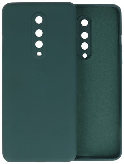 Hoesje Geschikt voor de OnePlus 8 - Fashion Color Backcover Telefoonhoesje - Donker Groen