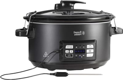 Sous Vide Slowcooker - Waterbad Koker Gaarpan - Mals Vlees Bereiden - Digitale Temperatuurcontrole - 6.5 Liter - Zwart
