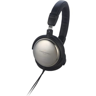 Audio-Technica ATH-ES10 EARSUIT Draagbare Gesloten Hoofdtelefoon, 53mm Titanium Behuizing, Opvouwbaar