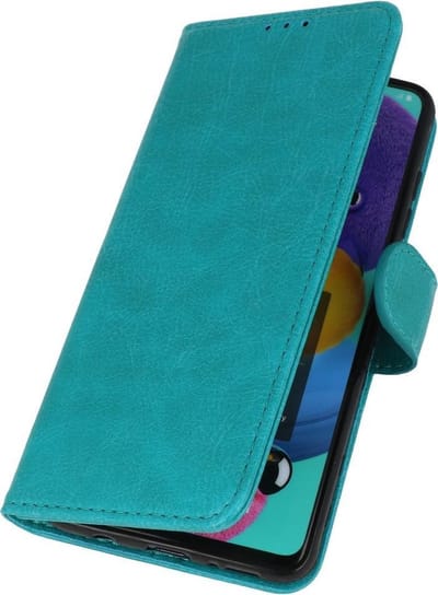 Hoesje Geschikt voor Samsung Galaxy S20 - Book Case Telefoonhoesje - Kaarthouder Portemonnee Hoesje - Wallet Cases - Groen