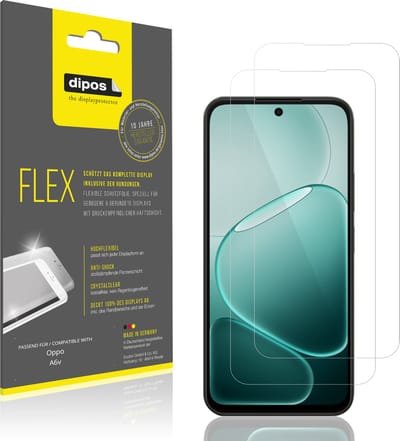 dipos – 2x Beschermfolie geschikt voor Oppo A6v | 3D Full Cover Screenprotector | 100% Passend