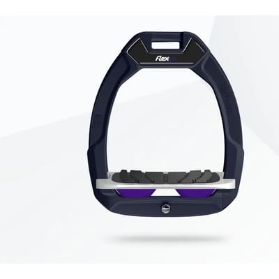 Veiligheidsbuigers voor paardrijden Incliné Grip Marine/Wit/Paarse Flex-On Safe-On