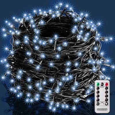 Monzana Lichtketting Kerst - Koud Wit - 40m - Met Afstandsbediening