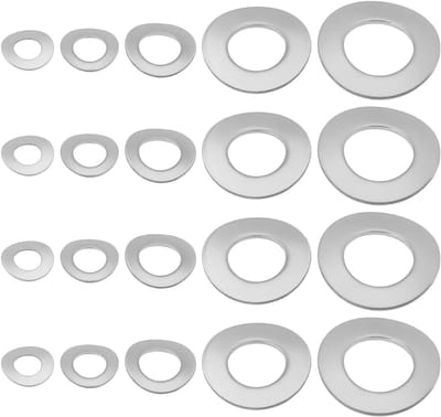 Dailygoods - 250Pcs Golfplaten Lente Wasmachine - M5, M6, M8, M10, M12