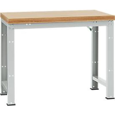 Manuflex werkbank Profi standaard, Tafelblad multiplex B 1250 x D 700, lichtgrijs