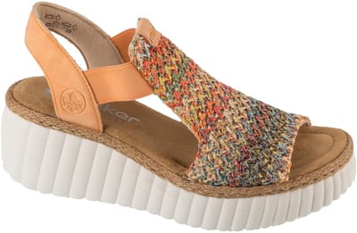 Rieker Sandals 69172, Vrouwen, Veelkleurig, Sandalen, maat: 39