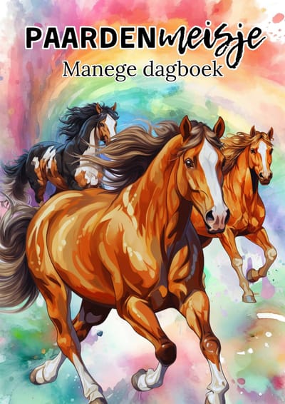 Paardenmeisje Manege Dagboek | Invulboek | Paardrijles | Paarden | Horselover | Paardenmeisje | Vanaf 7 jaar