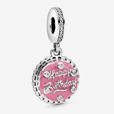 Fler® | 925 Sterling Zilver Bedels | Happy Birthday | Past op populaire bedel armbanden (standaard - 3mm) | armbandbedel | Birthday Charm | Verjaardag bedel | Kerstcadeau | Sinterklaas kado | Valentijnsdag cadeau