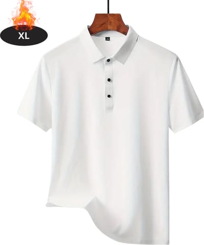 Livano Poloshirt Heren - T-Shirt Heren - Shirt - Overhemd - Polo Shirt - Wit - XL