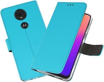 Bestcases Pasjeshouder Telefoonhoesje Motorola Moto G7 - Moto G7 Plus - Blauw