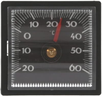 Draadloze analoge bimetalen autothermometer - zelfklevend en batterijvrij voor auto, vrachtwagen en caravan