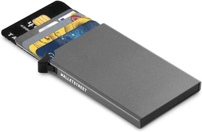 Aluminium Kaarthouder - Creditcard Portemonnee - Veilig Kaarten Bewaren - RFID Blokkerend Aluminium - 10x6x1cm - Grijs