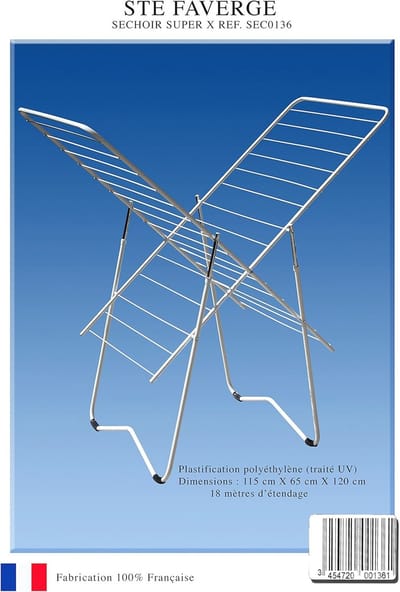 Wasdroger 18 Meter - Buisvormige Waslijn met Kunststof Coating