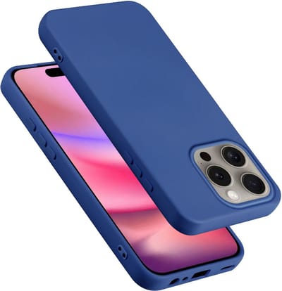 Cadorabo Hoesje geschikt voor Apple iPhone 16 PRO in LIQUID BLAUW - Beschermhoes gemaakt van flexibel TPU silicone Case Cover