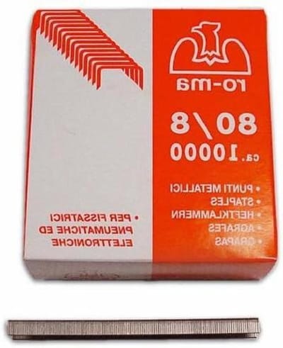 Nietjes voor tacker - Bevestigingsnieten - Klusjes klaren - Hoge kwaliteit - 8 mm 10000 stuks - Metaal