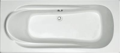 Plieger Spring bad acryl rechthoekig 170x75cm met poten wit