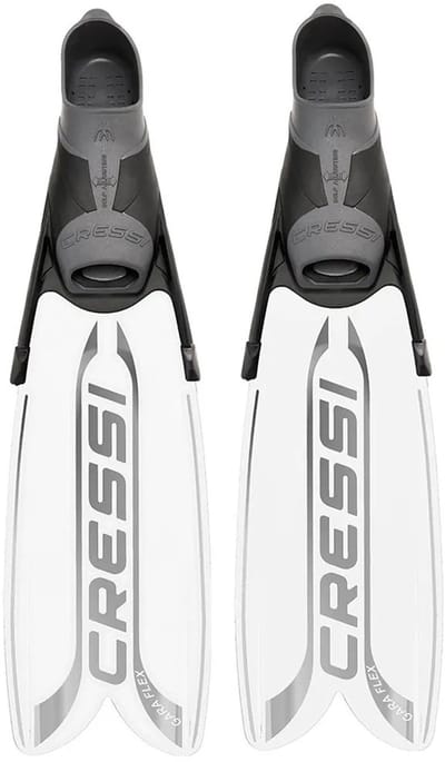 Cressi Gara Turbo Flex Freedivingvinnen Wit EU 40-41