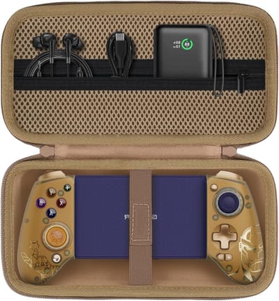Hardcase voor GameSir G8 Plus Bluetooth Mobiele Gamecontroller - Bescherming, Draagbaar en Duurzaam - Sandgoud (Alleen Case)