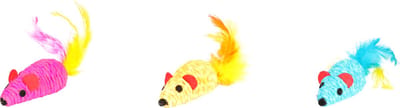 Flamingo Shuka - Speelgoed Katten - Ps Shuka Muis Met Pluim Assortiment - 1st - 129176 - 1st