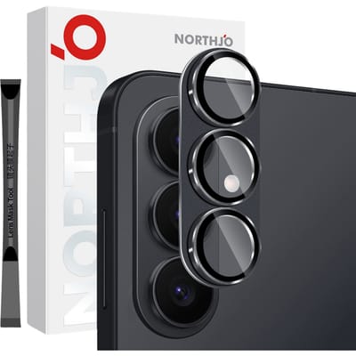 Northjo Samsung Galaxy S26 Full Cover Camera Protector Zwart