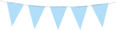 Mini vlaggenlijn | PE | Kleur: Baby blauw | Lengte: 3 meter