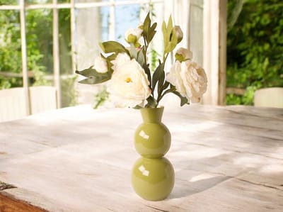 WinQ-Tak Zijden Pioenroos Wit-3 takken-kunstbloemen-60cm